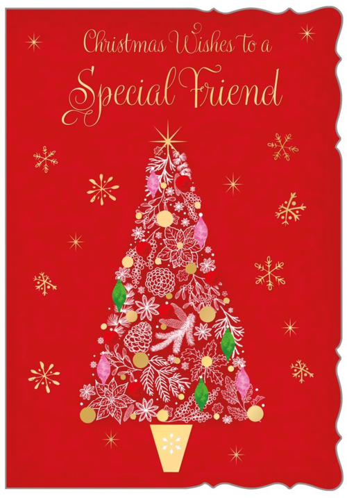 Special friend Christmas card - Xmas tree