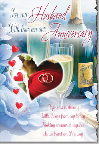 Husband anniversary card - sentimental verse