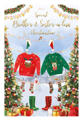 Brother and sister in law Christmas card- Xmas jumpers