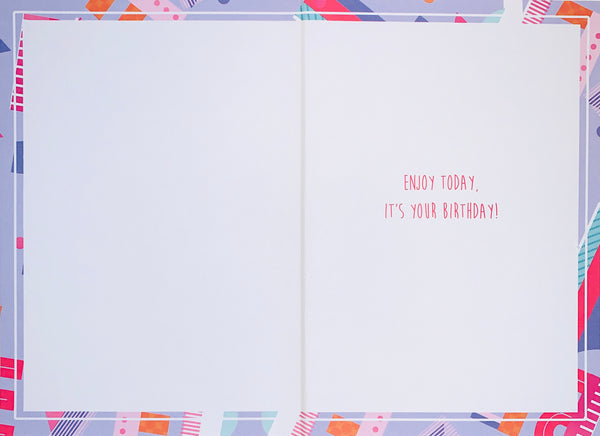 16th birthday card - modern text