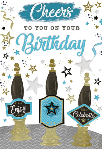 General birthday card- draught beer