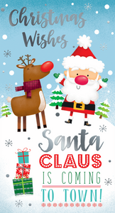 General Christmas card - cute Santa