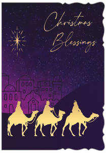 Religious Christmas card - Three wise men