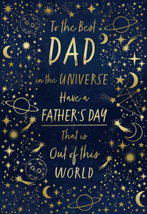 Dad Father’s Day card- best in universe