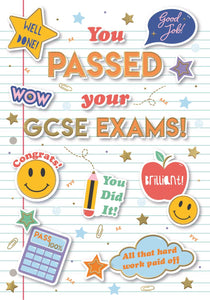 G.C.S.E. exam congratulations card