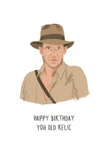 Funny birthday card - Indiana Jones