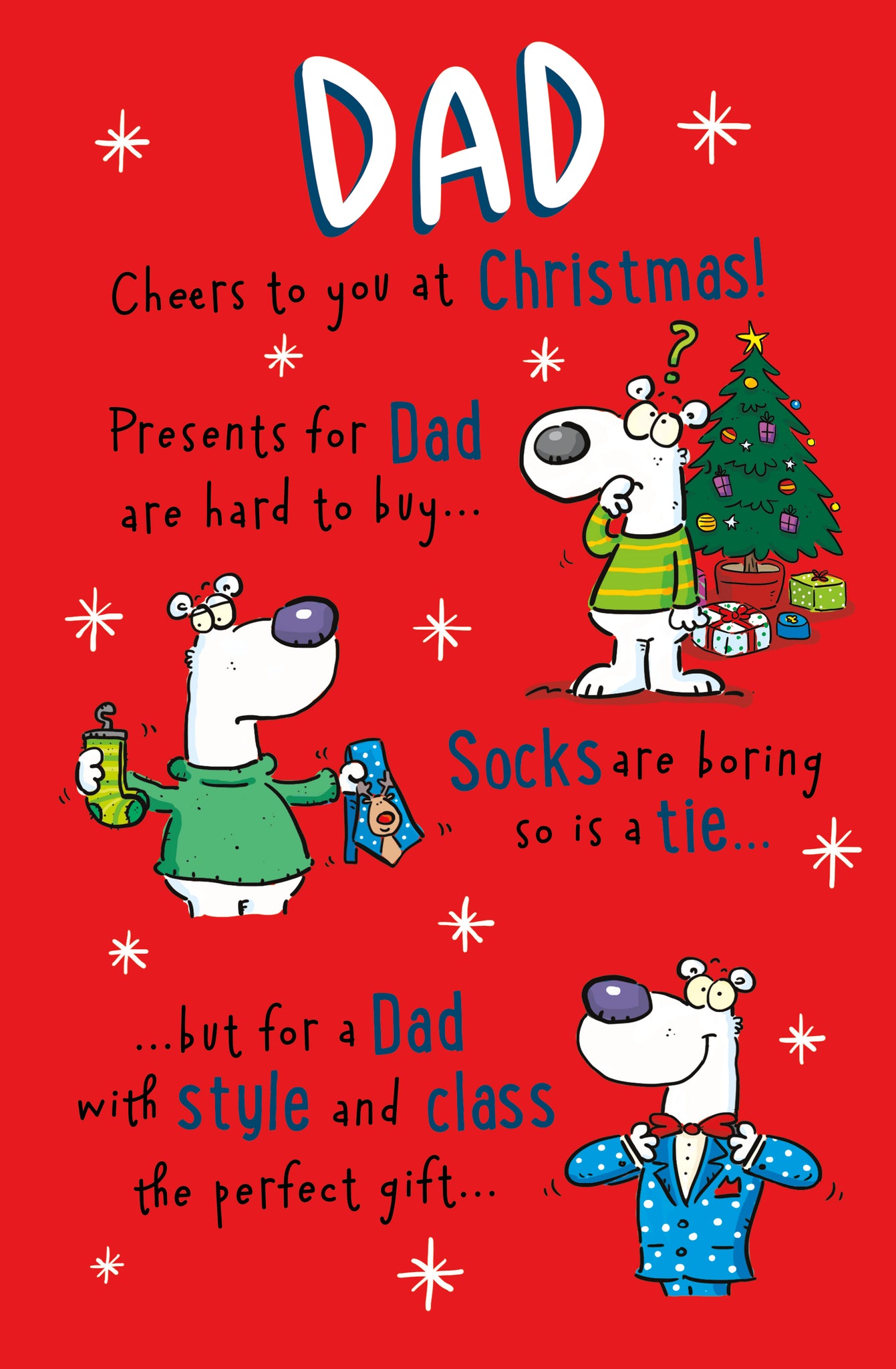 Dad Christmas card - funny