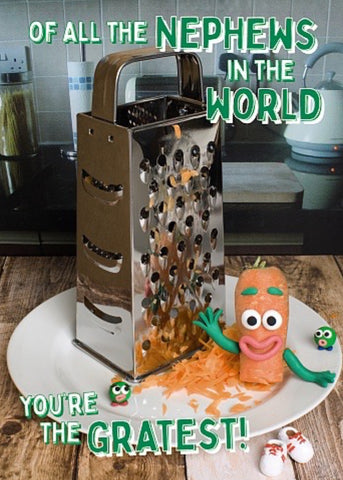 Funny Nephew birthday card - you are great