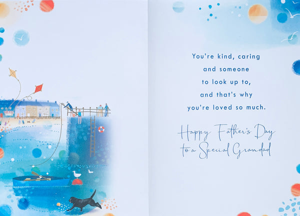 Grandad Father’s Day card- seaside town