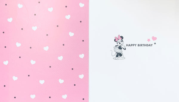 Granddaughter birthday card - Minnie Mouse