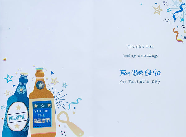 Dad Father’s Day card from both of us - beers