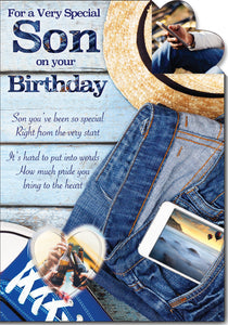 Son birthday card- sentimental verse