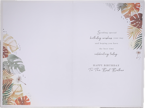 Brother birthday card- sentimental verse