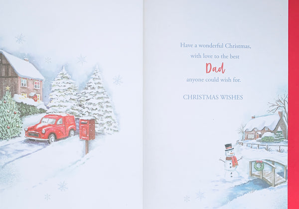 Dad Christmas card - Xmas post