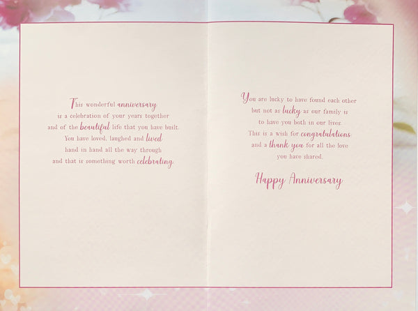 Mum and Dad Golden wedding anniversary card - sentimental verse