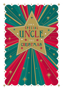 Uncle Christmas card - bright star