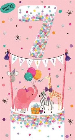 Age 7 birthday card