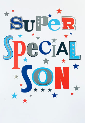 Son birthday card- bold text