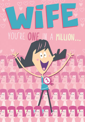 Funny Wife birthday card