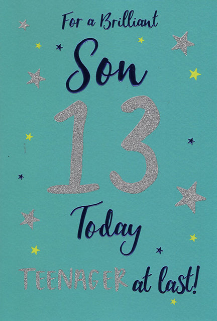 Birthday card Son 13th – Cards Through The Post.com