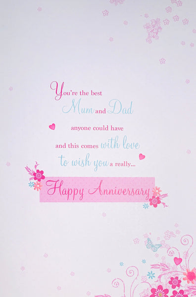 Mum and Dad anniversary card