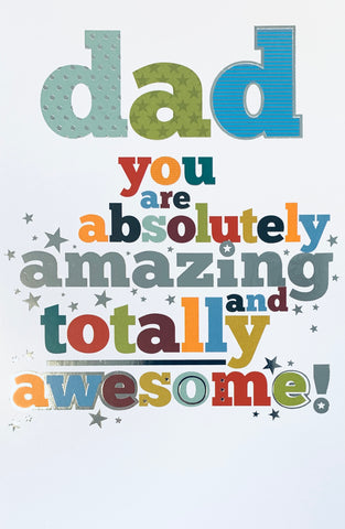 Dad birthday card- Amazing Dad