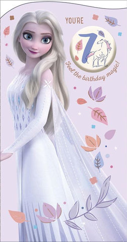 Disney Frozen Age 7 birthday card