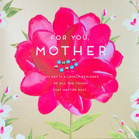 Mother Mother’s Day card - bright flower design