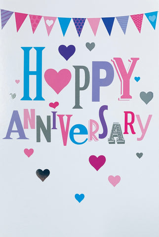 Your anniversary card- modern hearts