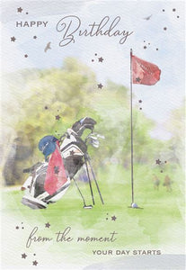 General birthday card for him - golf