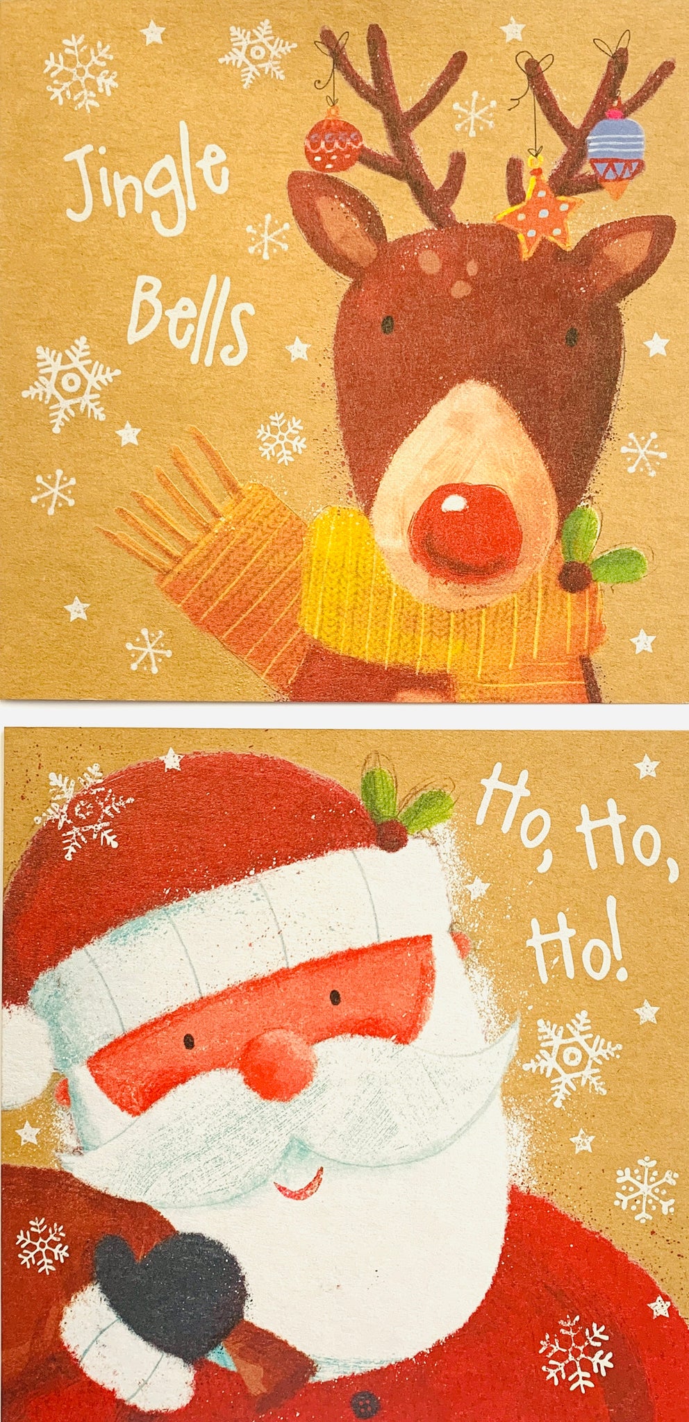 Christmas card multi pack - 10 cute Xmas cards