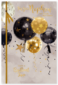 Nephew birthday card- balloons