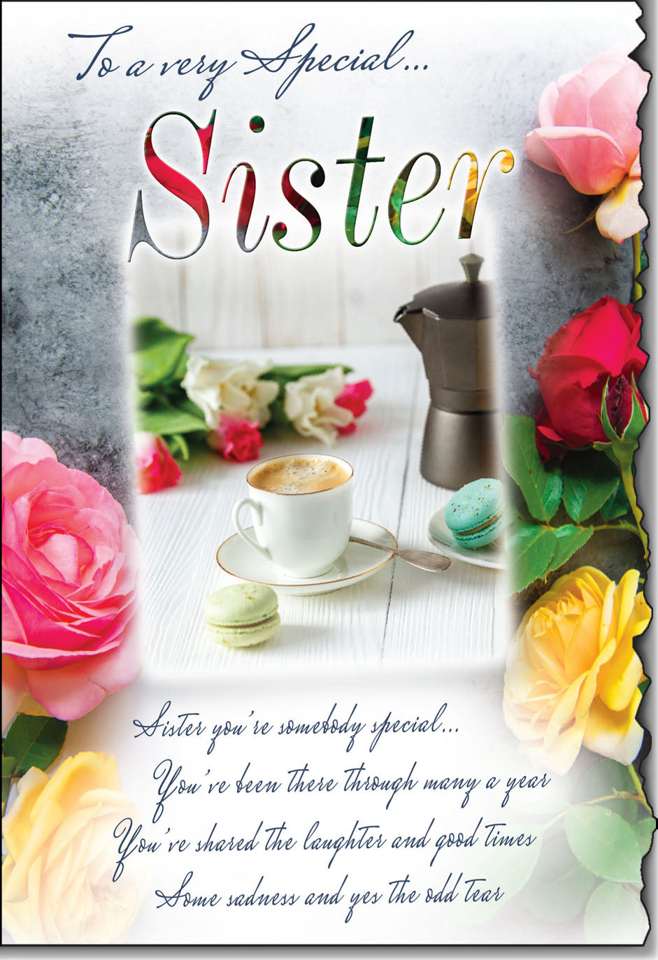 Sister birthday card- sentimental verse