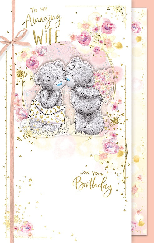 Me to you Wife birthday card- large card